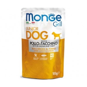 : Monge Grill Wet Puppy&Junior Chicken&Turkey - влажный корм для щенков с курицей и индейкой - лучший выбор для здорового питания вашего питомца : Monge Grill Wet Puppy&Junior Chicken&Turkey - влажный корм для щенков с курицей и индейкой - лучший выбор для здорового питания вашего питомца