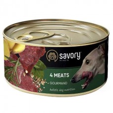 Savory Dog Gourmand 4 Meats - консерви для собак із чотирма видами м'яса Savory Dog Gourmand 4 Meats - консерви для собак із чотирма видами м'яса