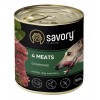 Консерви для собак «Savory Dog Gourmand 4 Meats» - збагачені вітамінами та мінералами - дізнатися більше! Консерви для собак «Savory Dog Gourmand 4 Meats» - збагачені вітамінами та мінералами - дізнатися більше!