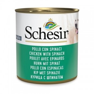 : Schesir Dog Wet Chicken and Spinach натуральні консерви для собак з куркою та шпинатом у желе : Schesir Dog Wet Chicken and Spinach натуральні консерви для собак з куркою та шпинатом у желе