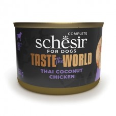 Schesir (Шезір) Taste the World Dog Wet Chicken Thai Coconut – натуральні консерви для собак у соусі (курка по Тайськи)