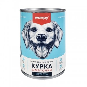 : Wanpy Chicken Wet Food Chunk - консерви для собак зі шматочками курки, приготовані за спеціальною рецептурою